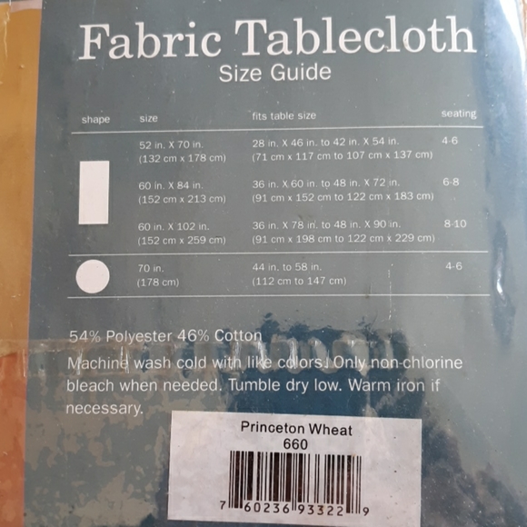 Fabric Table Cloth - Picture 2 of 3